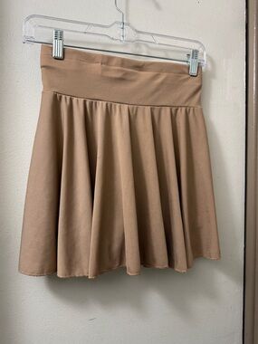 Women’s Flared Skirt in Light Brown / Tan